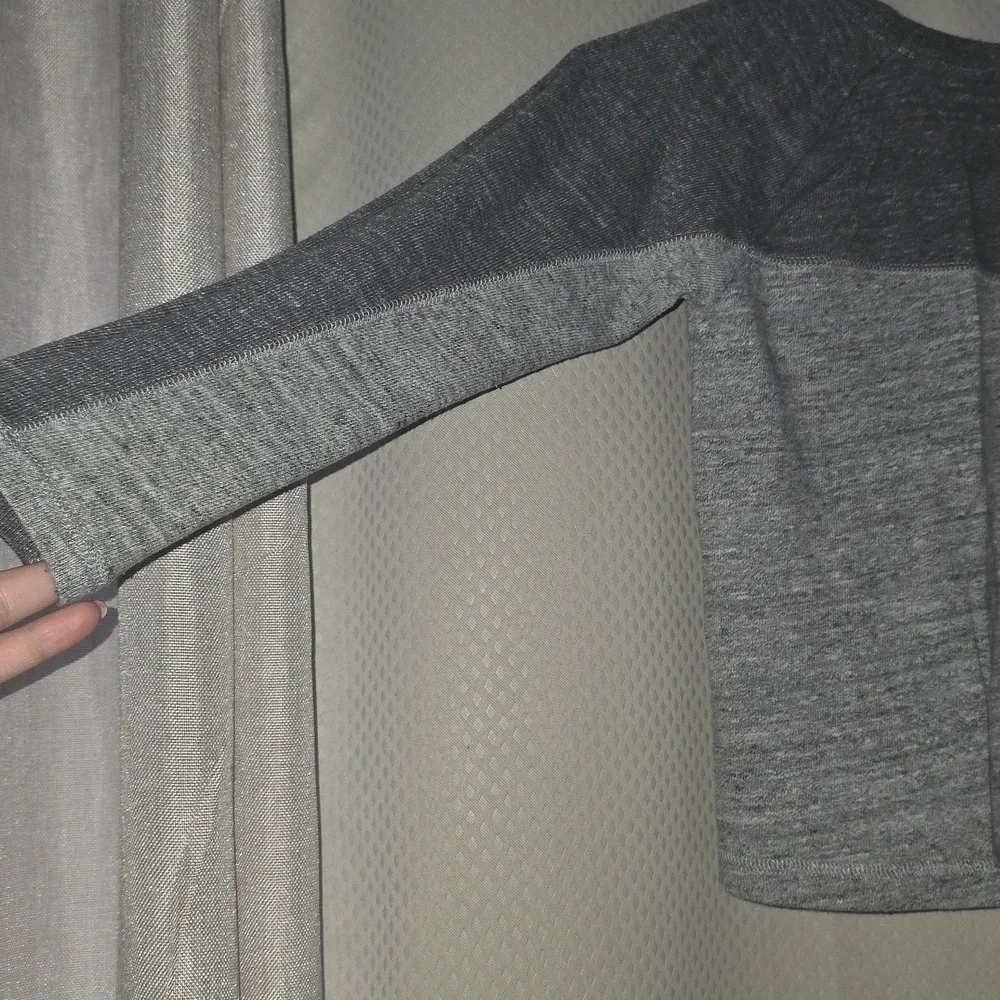Baby GAP Charcoal and Light Gray Long Sleeve Tee
